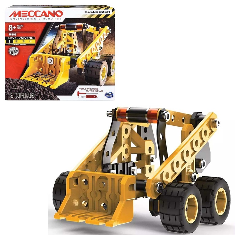 Meccano Learning & Building Play Set Bulldozer 18206 8+