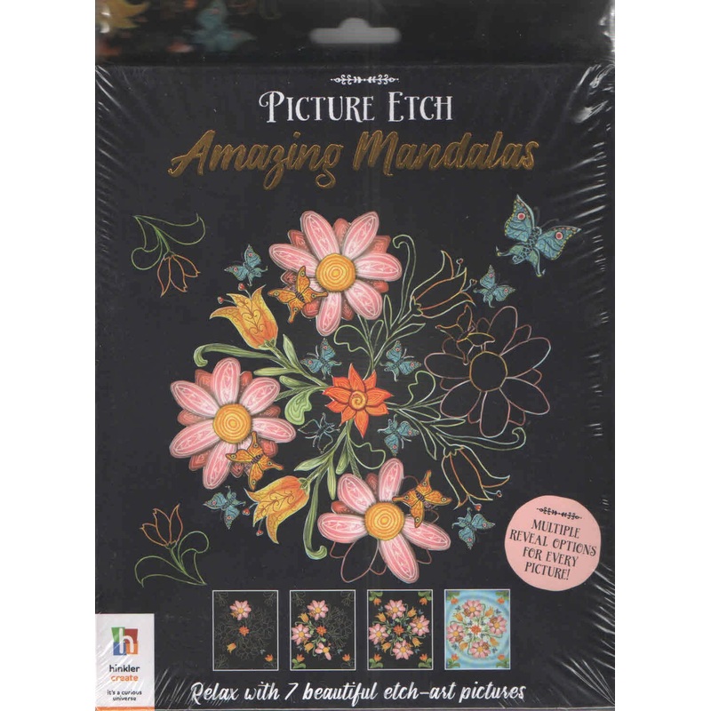 Picture Etch Amazing Mandalas : Relax with 7 beautiful etch- art pictures Unknown Binding
