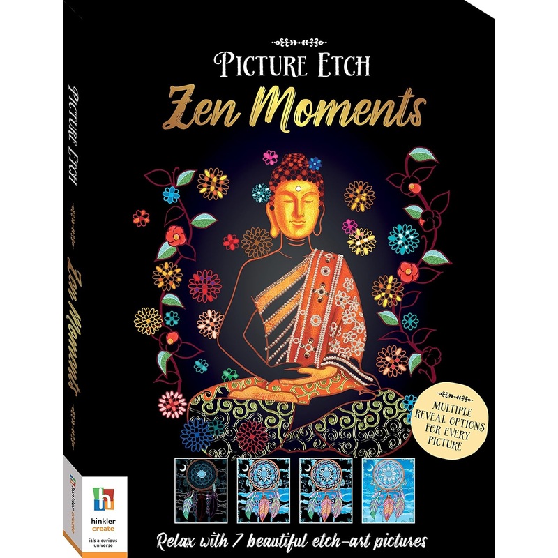 Picture Etch: Zen Moments  Scratch, Relax, and Unwind (by Hinkler)