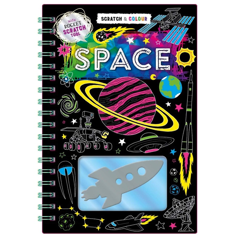 Scratch & Colour: Space  Explore the Cosmos in Vibrant Colors! (Hardcover by Autumn)