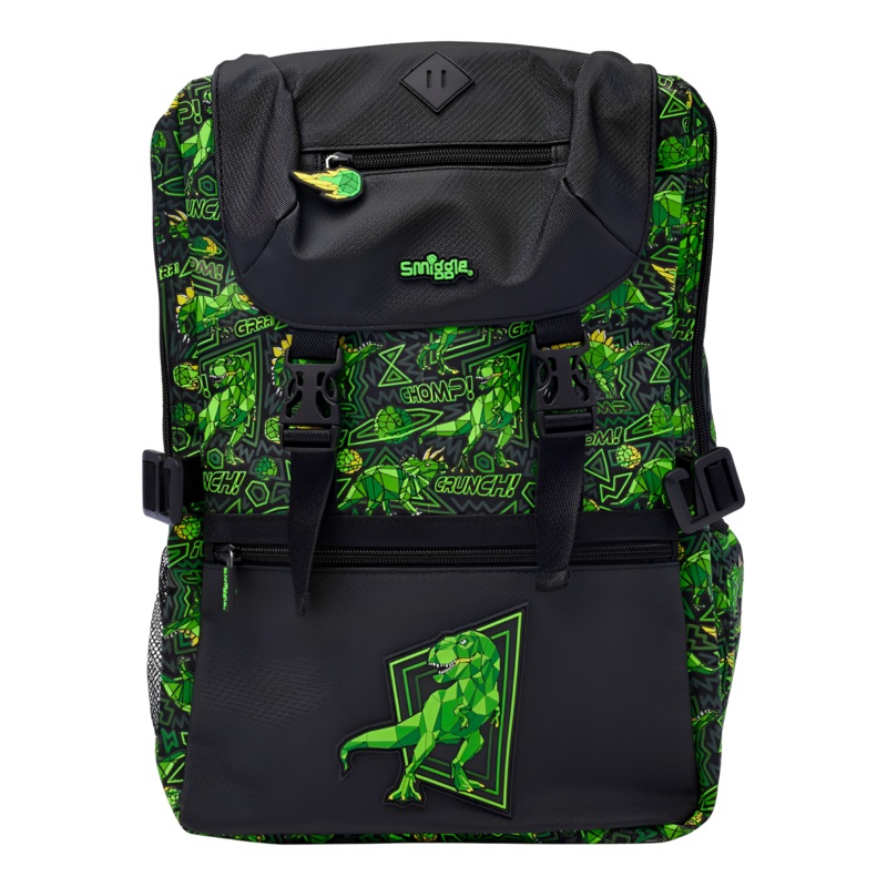 Smiggle School Bag : Dino Colorful & Stylish 18 Inch Backpack for Kids