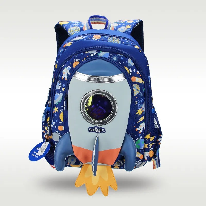 Smiggle School Bag : Rocket Colorful & Stylish 14 Inch Backpack for Kids