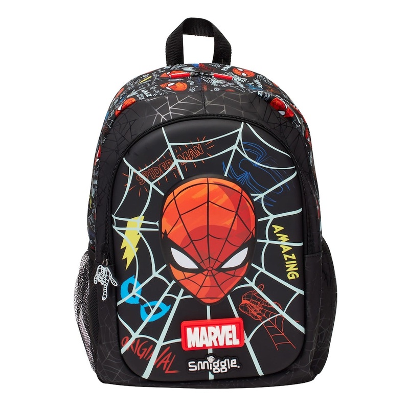 Smiggle School Bag : Spider-Man Colorful & Stylish 16 Inch Backpack for Kids