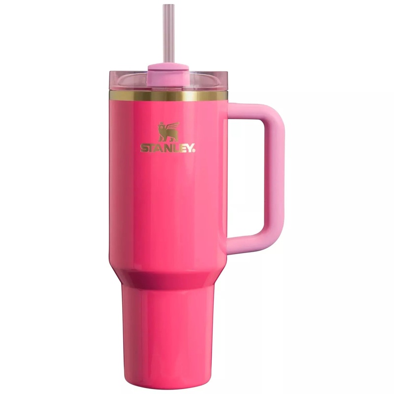 STANLEY The Pink Parade Quencher H2.0 FlowState Tumbler | 1.18L with Straw for Water (40 oz)
