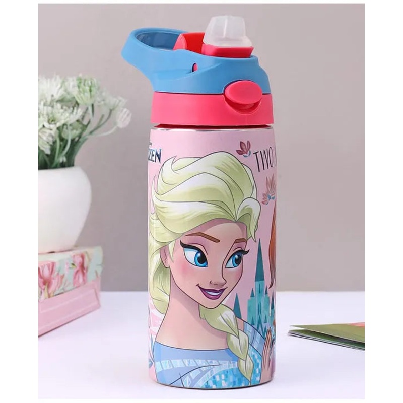 Striders Disney Frozen Printed Stainless Steel Sipper Bottle - 500Ml
