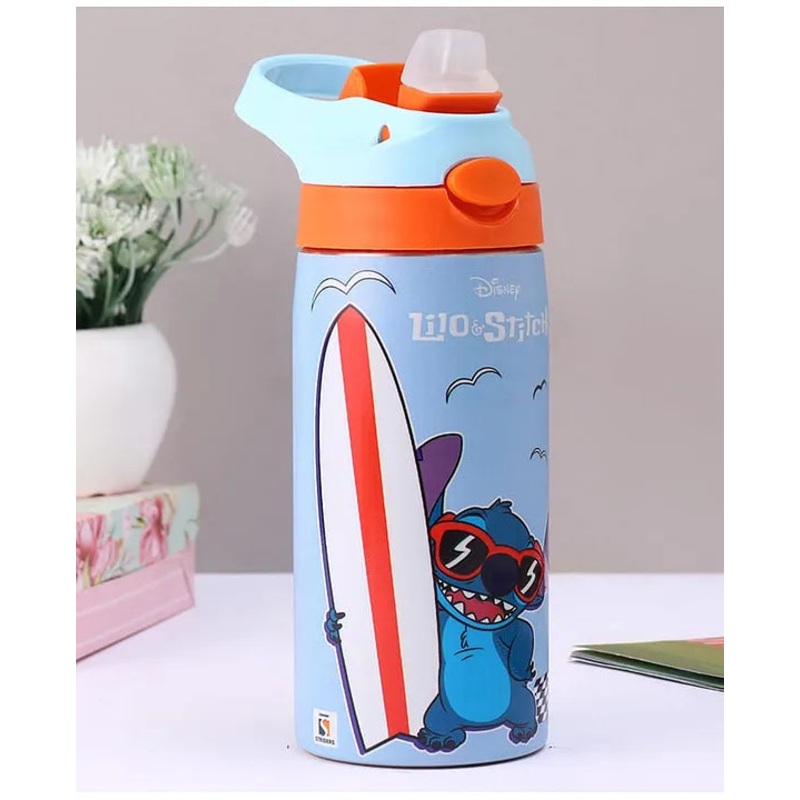 Striders Disney Lilo and Stitch Printed Stainless Steel Sipper Bottle - 500Ml