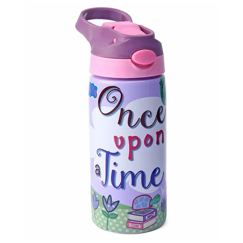 Striders Peppa Pig Printed Stainless Steel Sipper Bottle - 500Ml