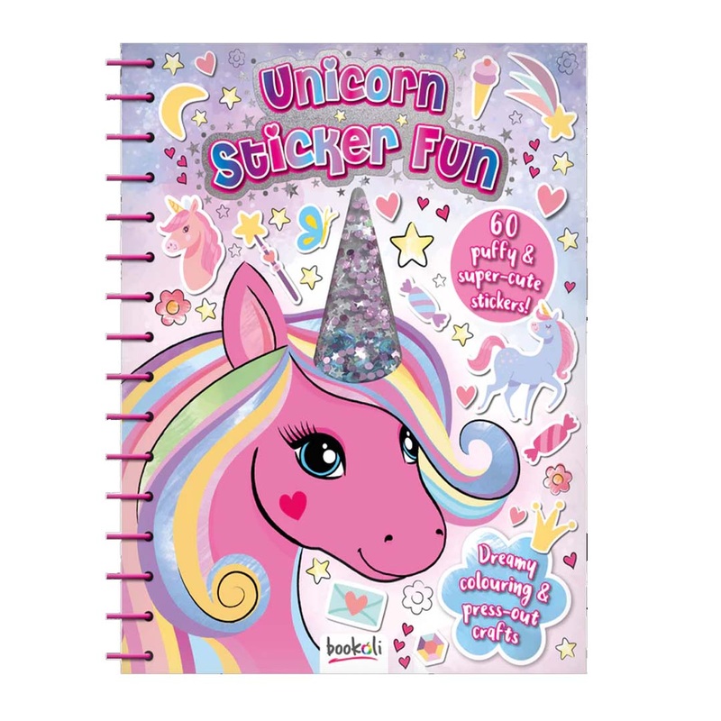 Unicorn Sticker Fun Activity Book  Magical Adventures Await! (By Bookoli)