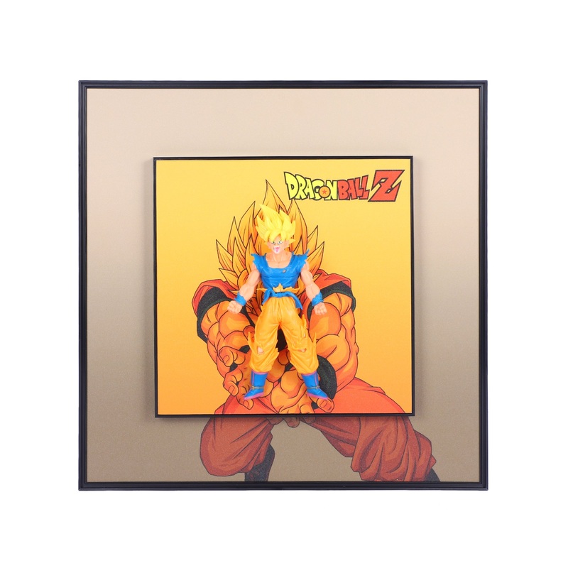 3D Demon Slayer Action Figure Decorative Wall Frames  40x40 cm | Perfect for Racing Enthusiasts | Eye-Catching Room Decor | Ideal Gift for Bike Lovers & Collectors