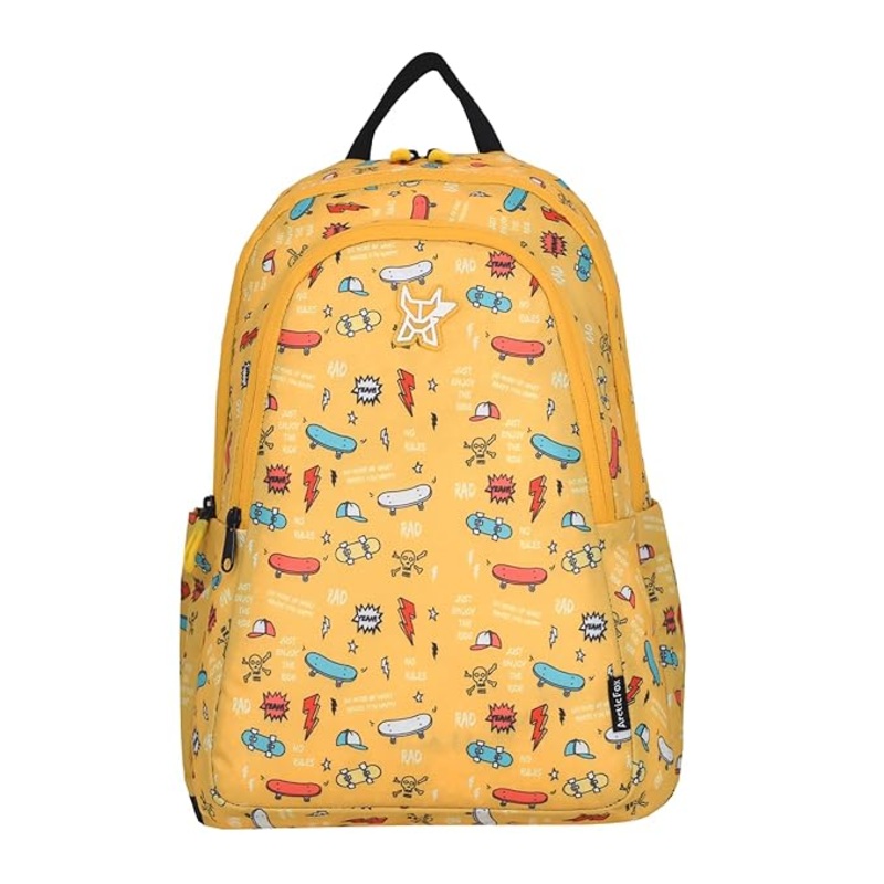 Arctic Fox Bitsy Skate Yellow 21 Liters School Backpack for Boys and Girls