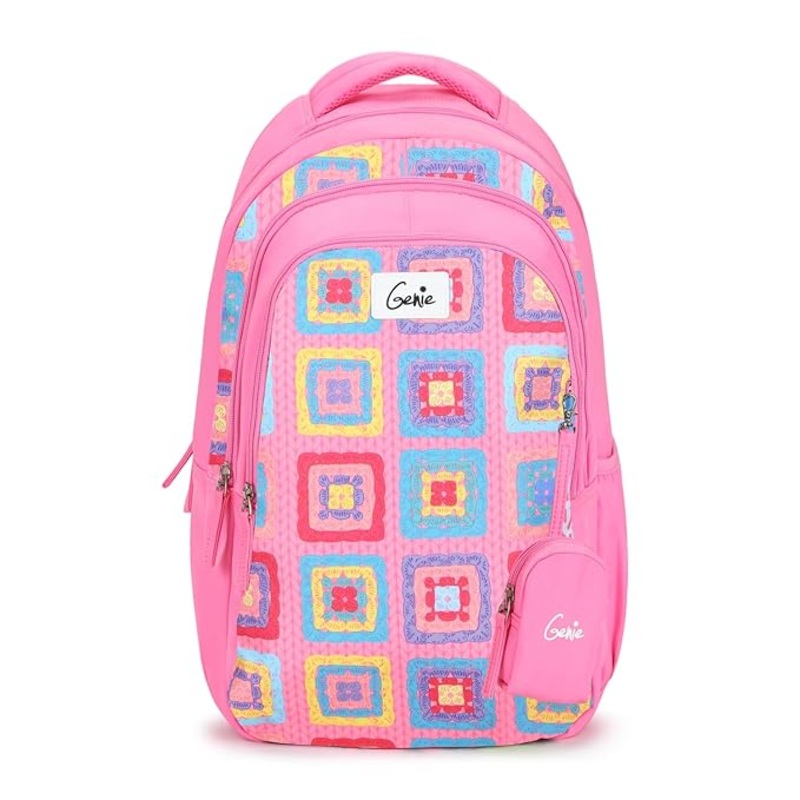 Genie Paige Backpack for Women  19 | Lightweight, Water-Resistant & Spacious (36L) with Happy Pouch