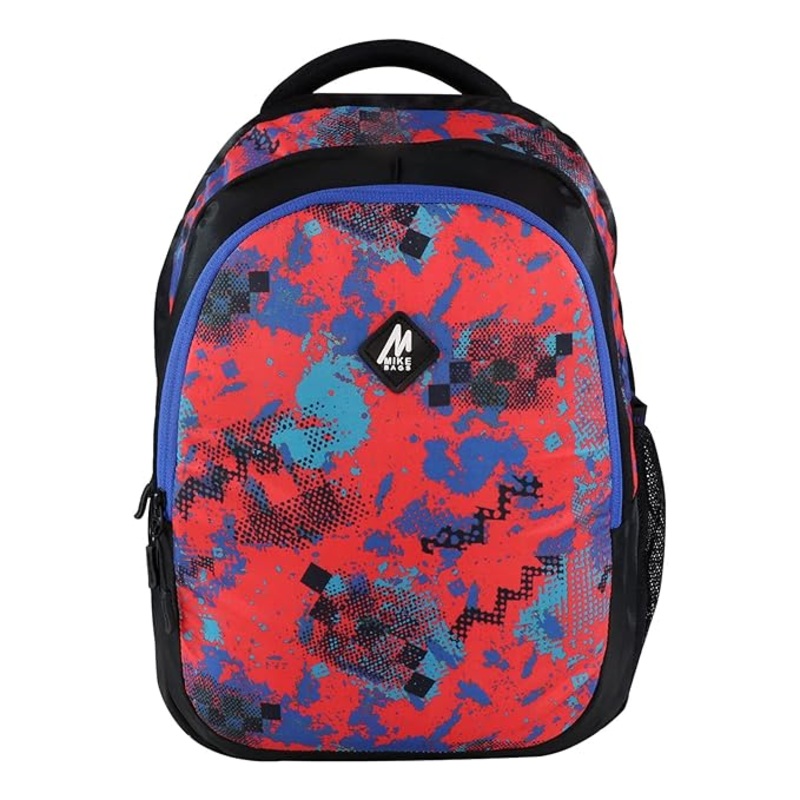 Mike Bags Trio School Bags  17L | Stylish & Durable Red Backpack