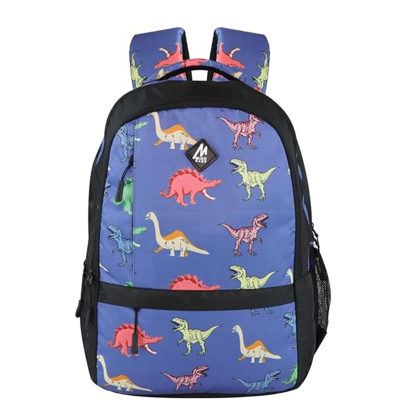 Mike Rage Dino School Bags  18L | Fun & Durable Blue Backpack for Kids