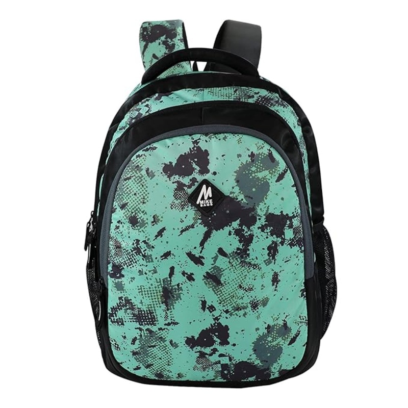 Mike School Bags Trio Backpack  17L | Stylish & Spacious Sea Green Backpack