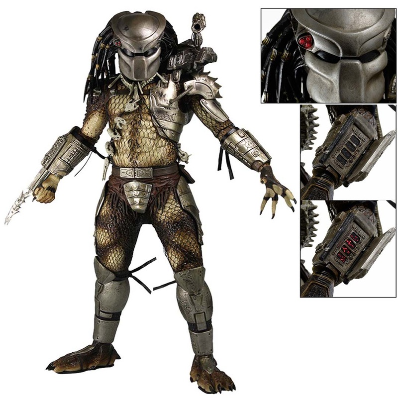 NECA  Predator (1987)  Jungle Hunter 1/4 Scale Action Figure with LED Lights