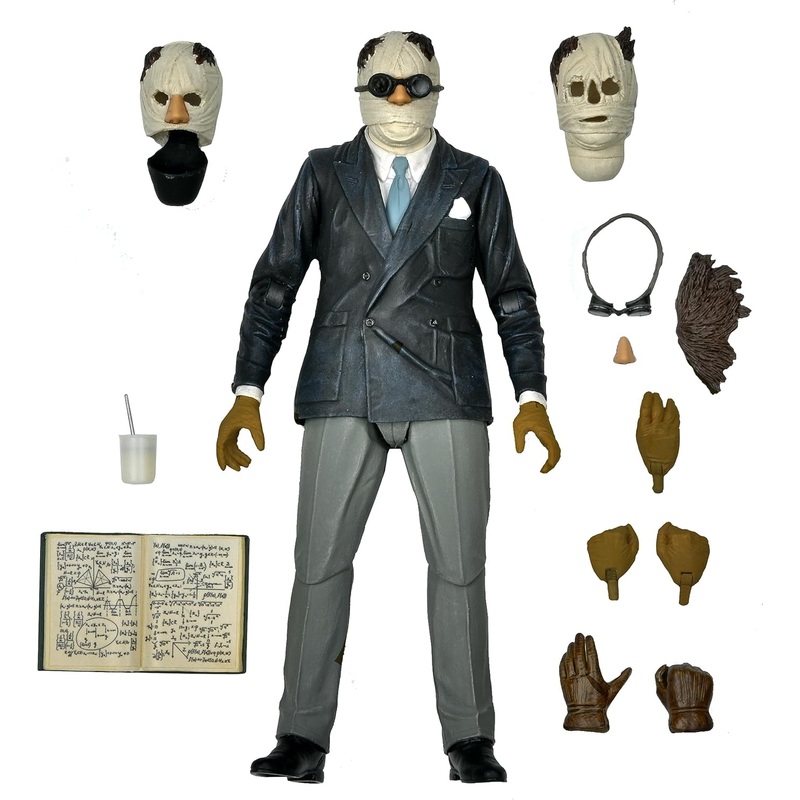 NECA - Universal Monsters - 7 Scale Action Figure - Ultimate Invisible Man Figure (Color)