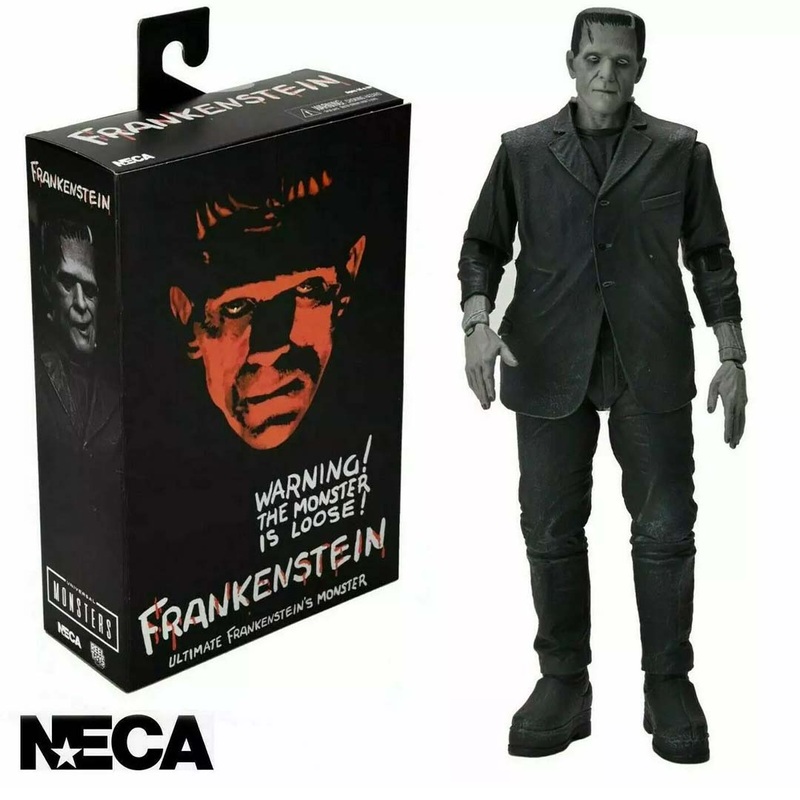 NECA Universal Monsters 90th Anniversary  Ultimate Frankenstein (Black & White) 7 Scale Figure
