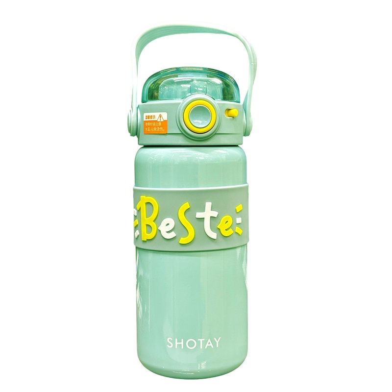 Shotay Steel Water Bottle Kids | 500 ML (Green)