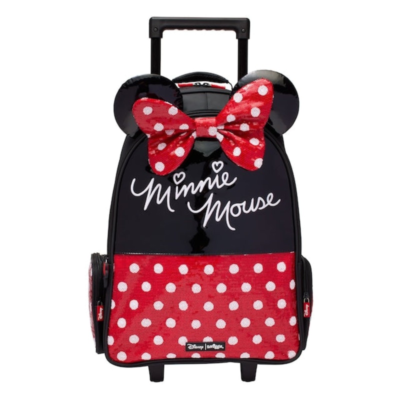 Smiggle School Bag : Minnie Mouse Colorful & Stylish 18 Inch Trolley Backpack for Kids