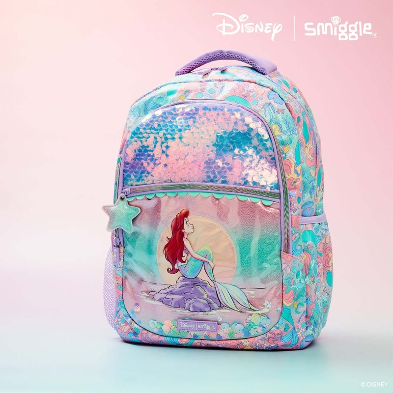 Smiggle School Bags Disney Princess Classic Backpack  Stylish & Spacious School Bag