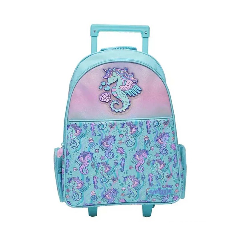 SMIGGLE School Bags:  Epic Adventures wheeled woven trolley backpack