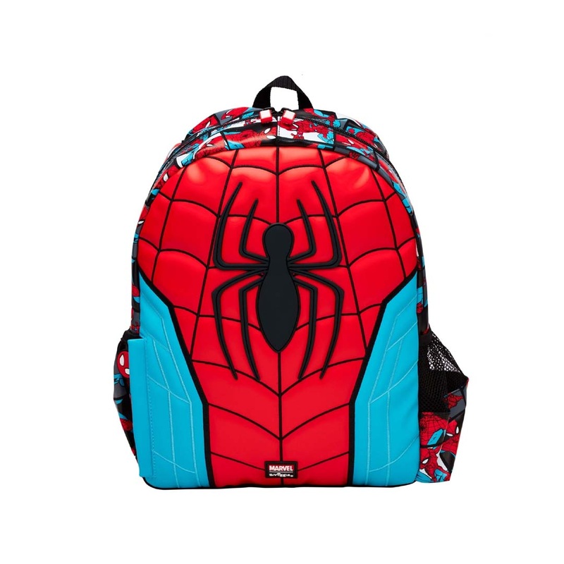 Smiggle School bags Marvel Spider-Man Junior Hoodie Backpack  Cool & Fun for Kids
