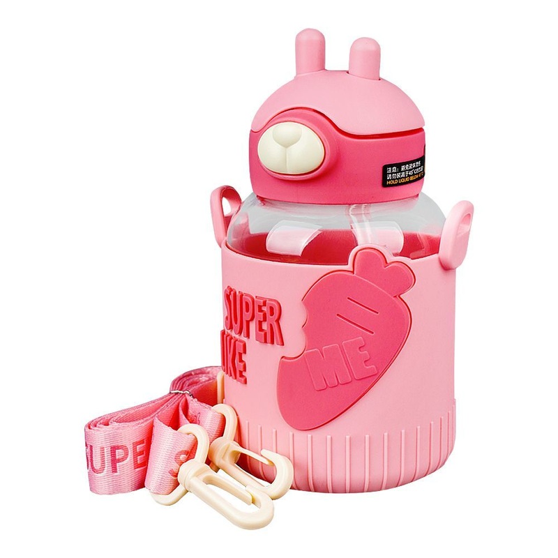 Super Like Me Insulation Bottle With Straw 530 ML (Pink)