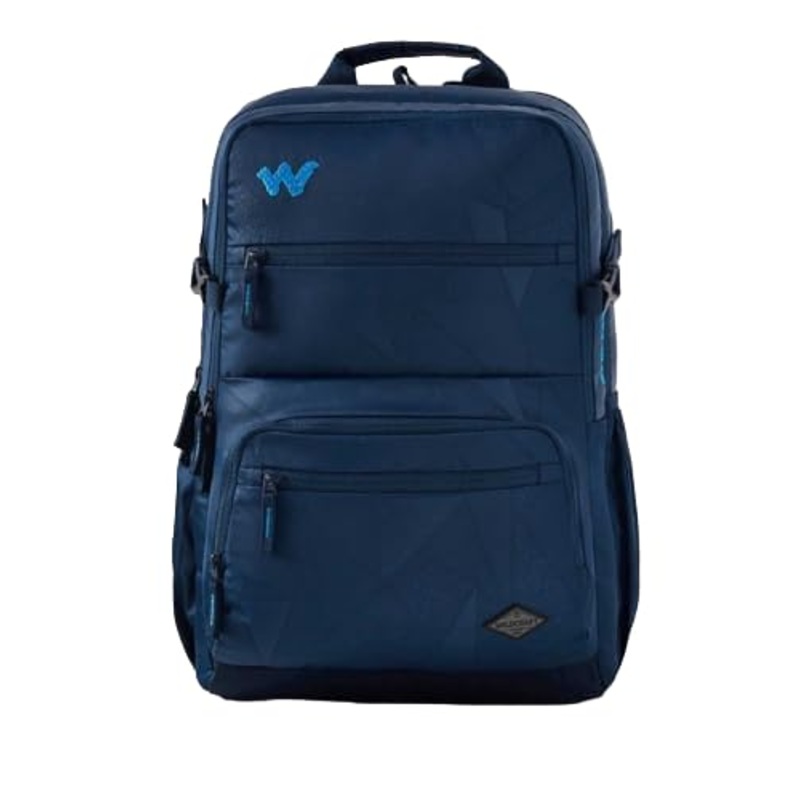 Wildcraft Evo 45L Laptop & School Backpack (12962)  Mosaic Navy | Spacious, Durable & Travel-Ready with Rain Cover