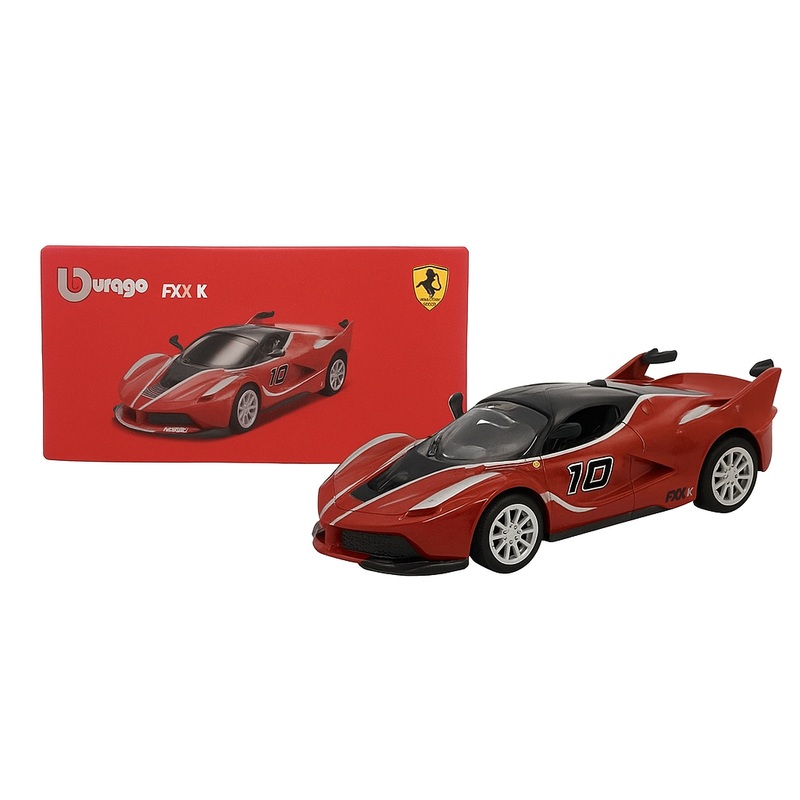 Bburago Ferrari FXX K #10  1:64 Scale Red Racing Die-Cast Model