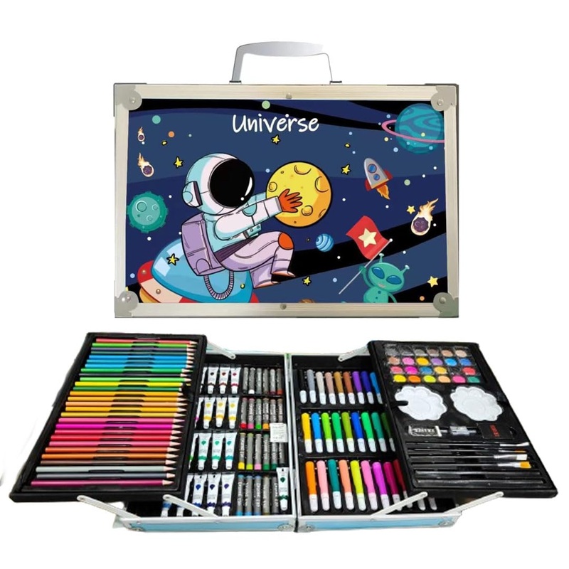 Breatoi 145 Pcs Kids Art Drawing Set : Art and Craft Supplies : Drawing and Painting Set :Great Birthday Gift for Boys Girls Children - 145 Pcs Art Set