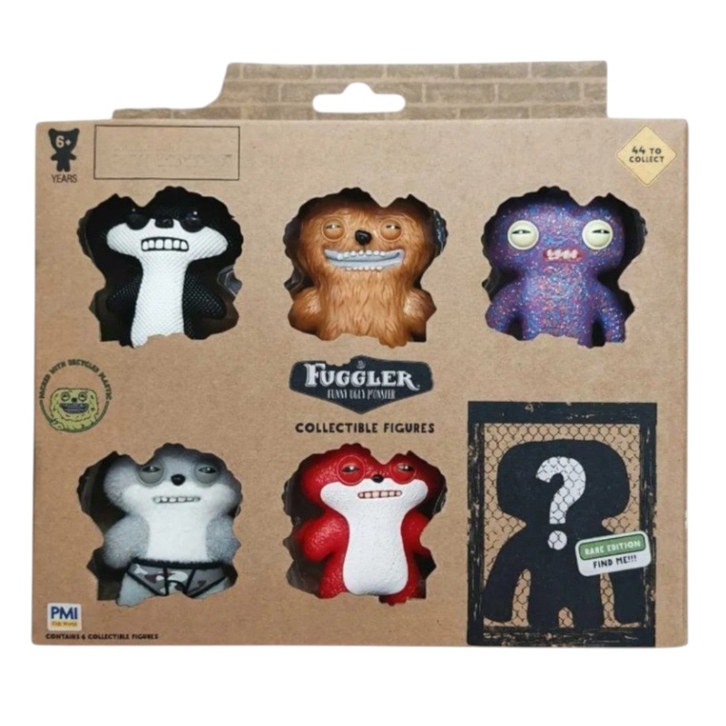 Fuggler Figures by ZURU Funny Ugly Monster,Collectible,Toy Set of 6,Collectible Figures Funny Ugly Characters!