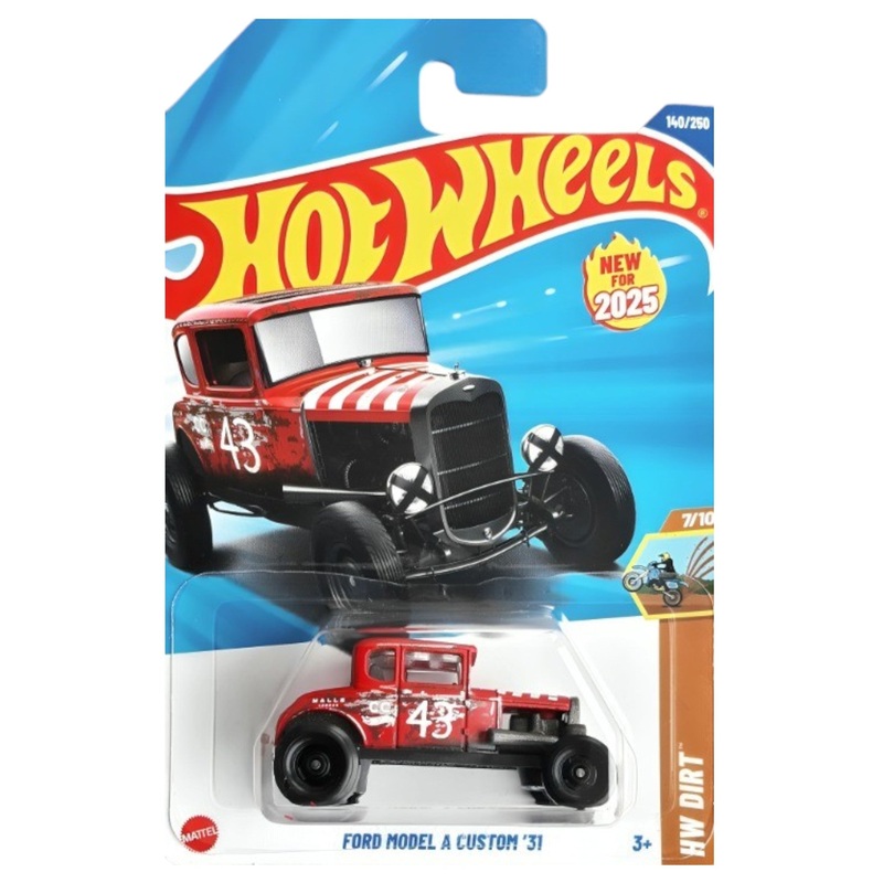 Hot Wheels HYW24 Ford Model A Custom '31 Matte Red HW Dirt
