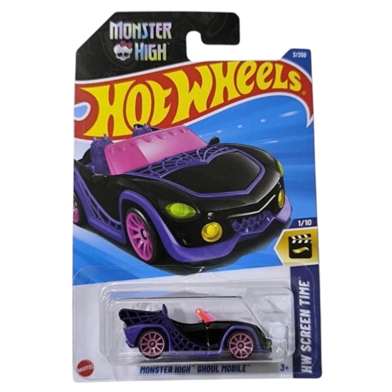 Hot Wheels HYX62 Monster High Ghoul Mobile-HW SCREEN TIME