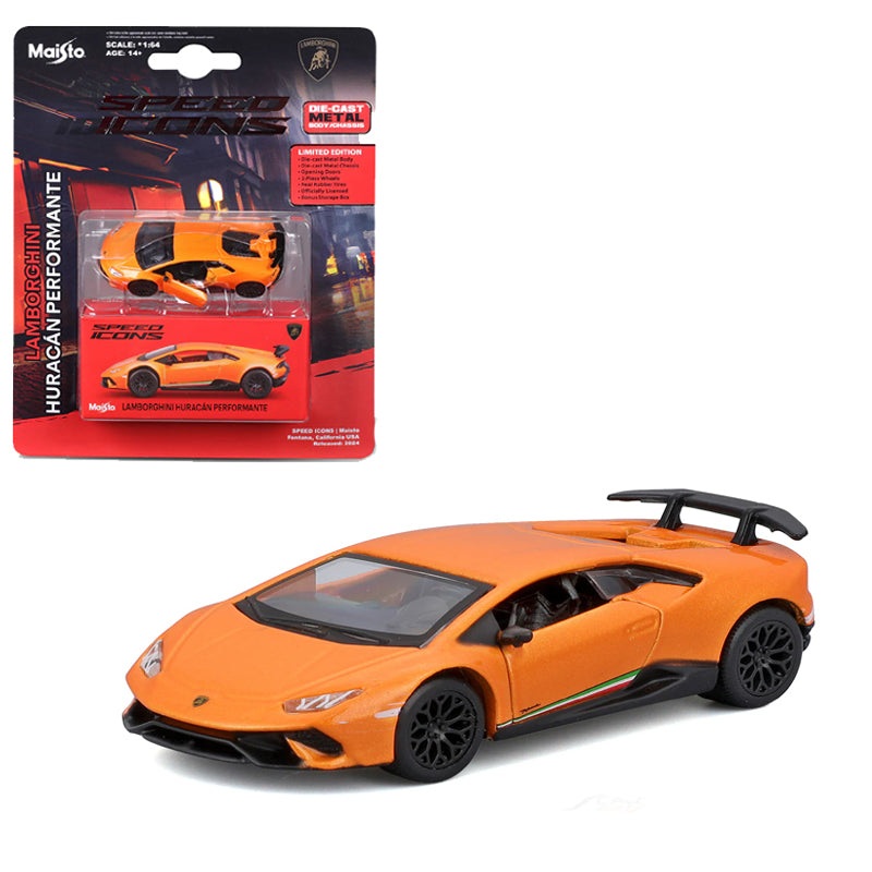 Maisto 1:64 Lamborghini Huracn Performante  Orange | Licensed Diecast Scale Model