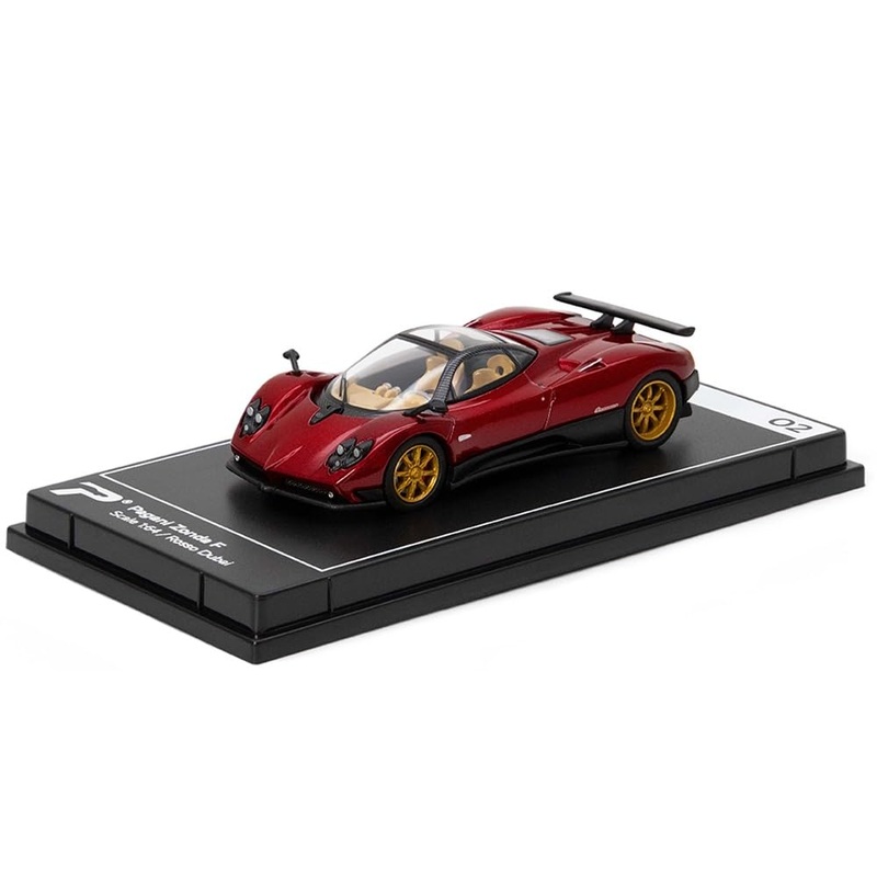 PosterCars 1:64 Pagani Zonda F  Rosso Dubi | Hypercar League Collection No.2 Diecast Model