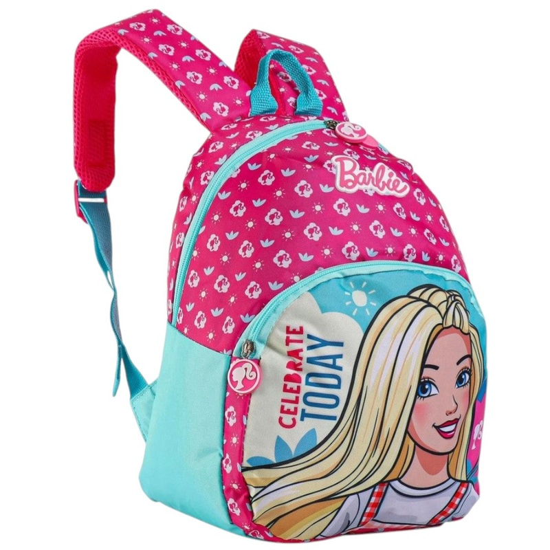 Striders Barbie  School Bag  13-Inch for Girls  Stylish & Durable Backpack with Barbie Logo