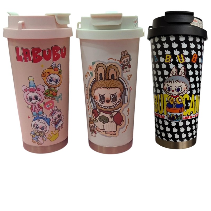 Swig Suck Labubu Coffee Sipper Bottle 500ml - Assorted Multi-Color