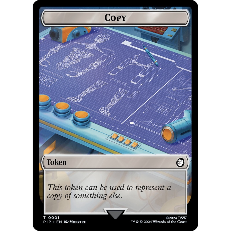 Copy // Junk Double-Sided Token [Fallout Tokens]