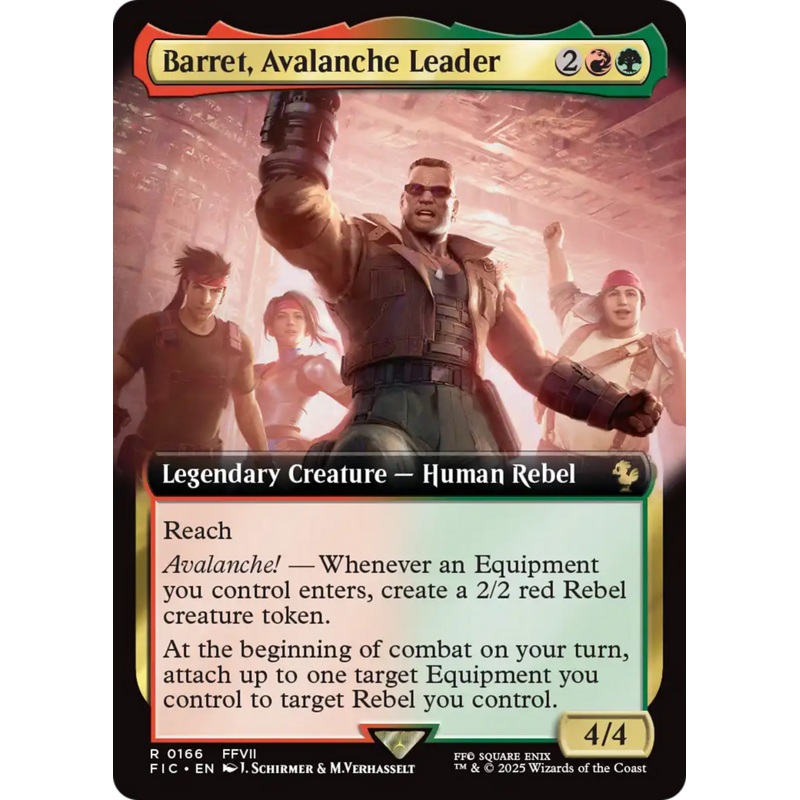 Barret, Avalanche Leader (Extended Art) [FINAL FANTASY Commander]