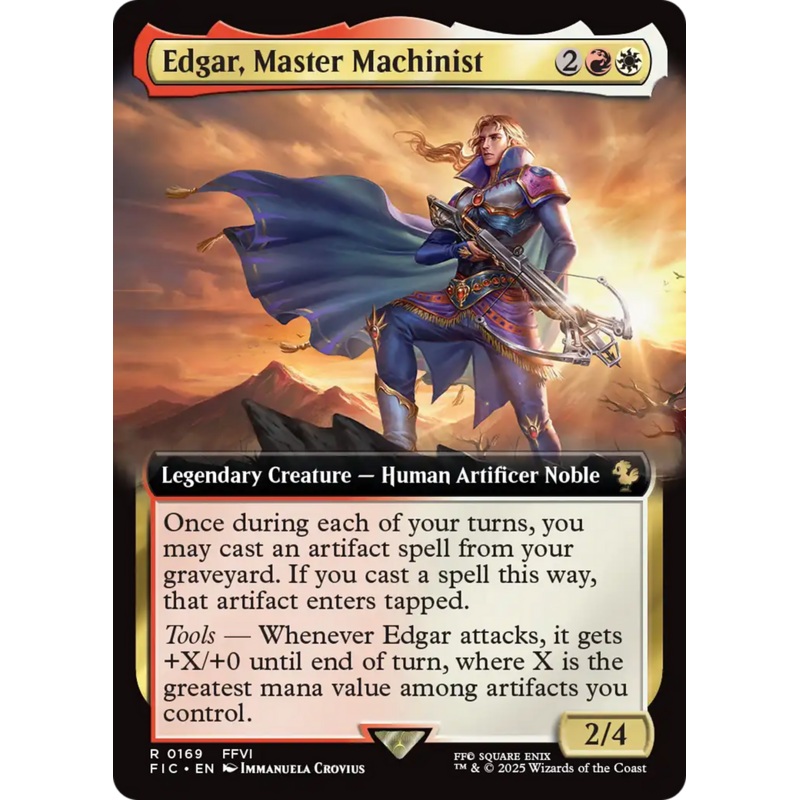 Edgar, Master Machinist (Extended Art) [FINAL FANTASY Commander]