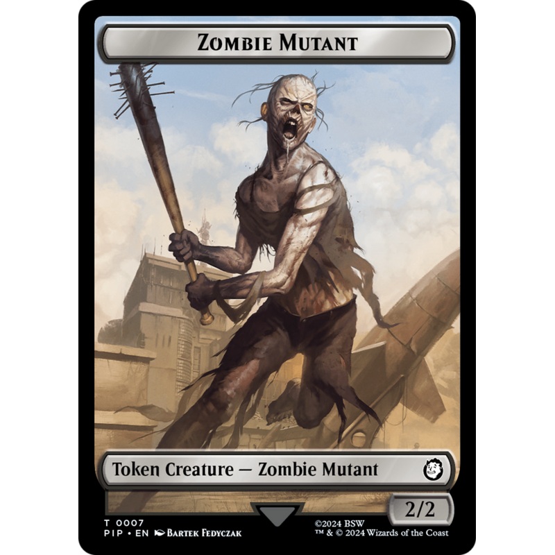 Energy Reserve // Zombie Mutant Double-Sided Token [Fallout Tokens]
