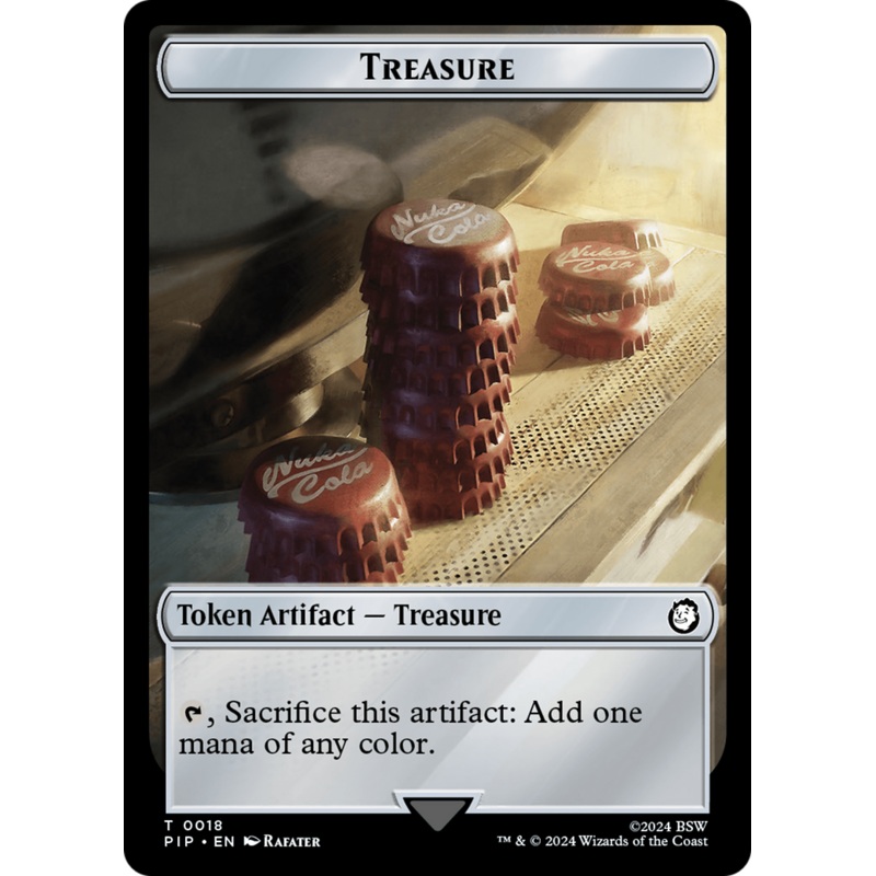 Treasure (0018) // Zombie Mutant Double-Sided Token [Fallout Tokens]
