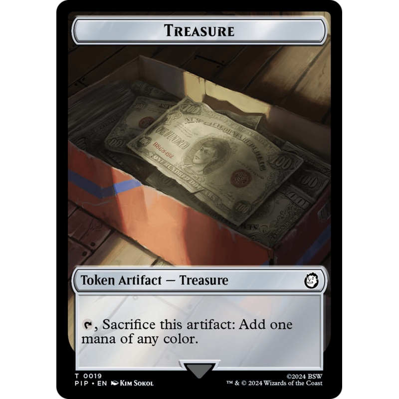 Treasure (0019) // Wasteland Survival Guide Double-Sided Token [Fallout Tokens]