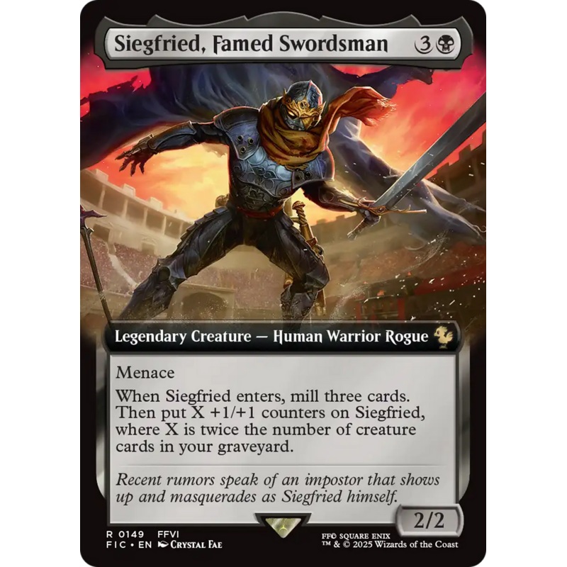 Siegfried, Famed Swordsman (Extended Art) [FINAL FANTASY Commander]