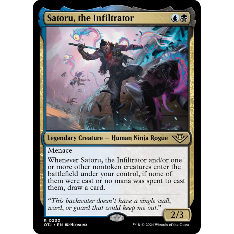 Satoru, the Infiltrator [Outlaws of Thunder Junction]