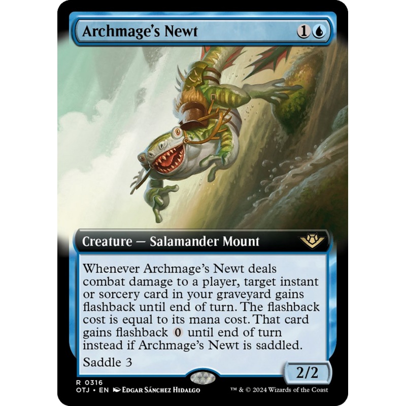 Archmage's Newt (Extended Art) [Outlaws of Thunder Junction]