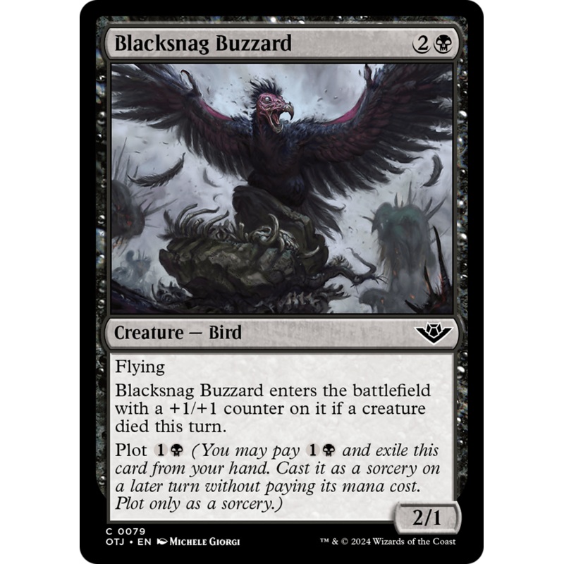 Blacksnag Buzzard [Outlaws of Thunder Junction]