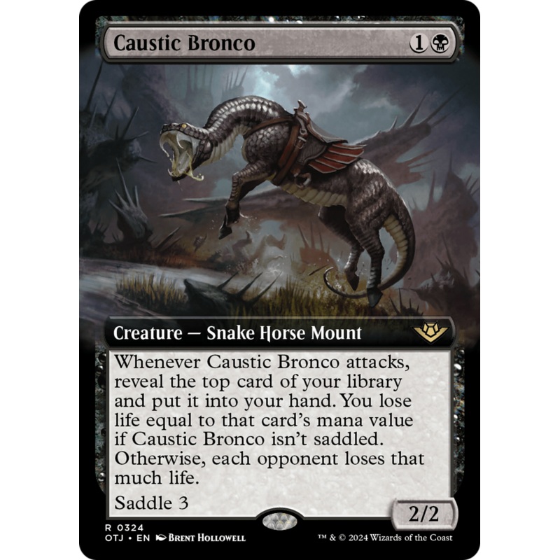 Caustic Bronco (Extended Art) [Outlaws of Thunder Junction]