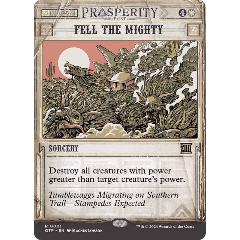 Fell the Mighty [Outlaws of Thunder Junction: Breaking News]
