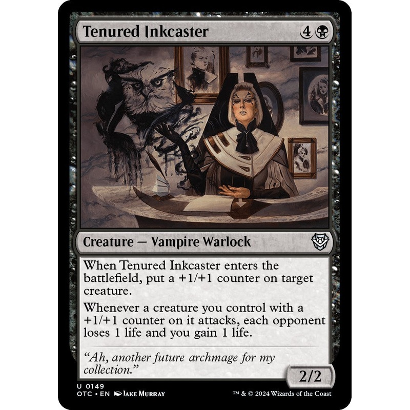 Tenured Inkcaster [Outlaws of Thunder Junction Commander]